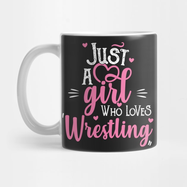 Just A Girl Who Loves Wrestling Gift graphic by theodoros20